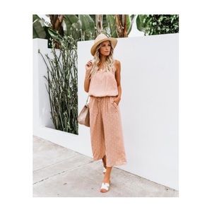 What About Love Pocketed Strapless Jumpsuit